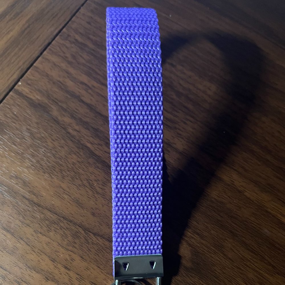 Hand Made Purple Webbing Key Chain